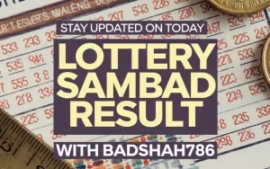 today lottery sambad result